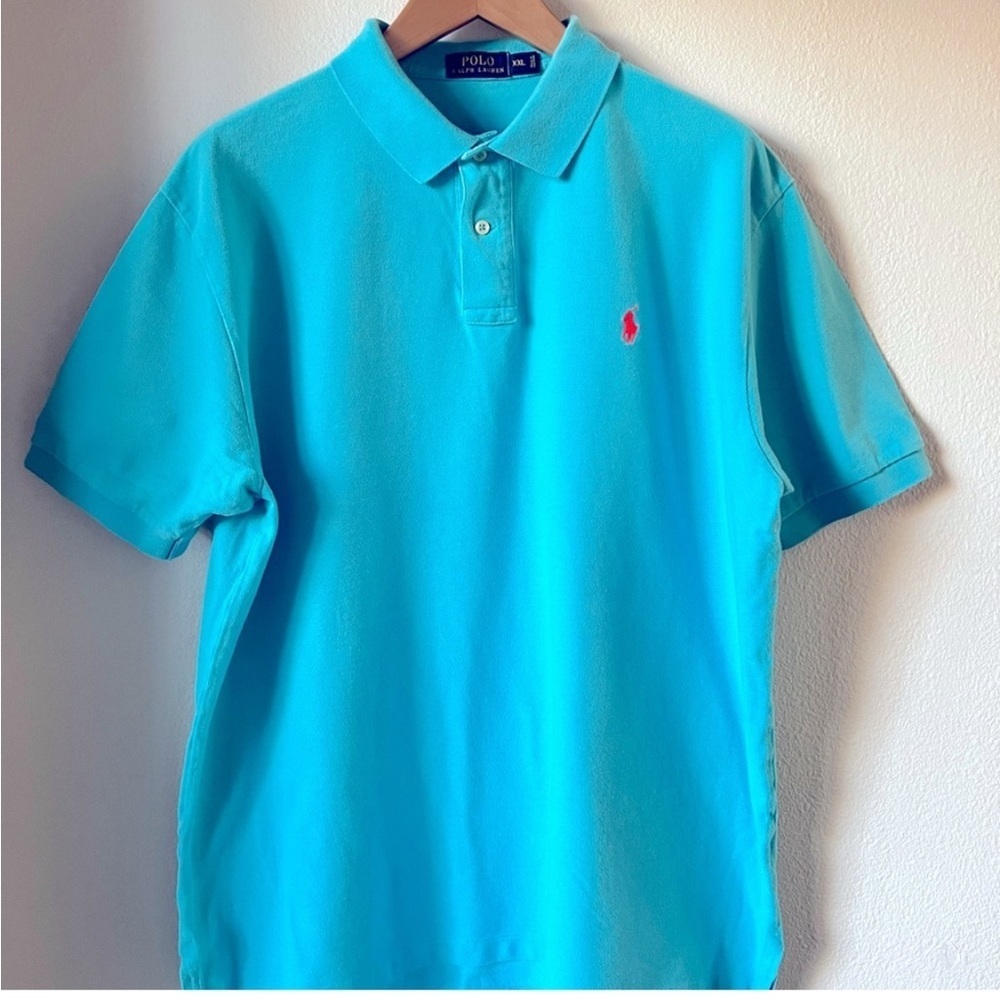 Polo Ralph Lauren Classic Fit Short Sleeve Polo Shirt, size XL light blue